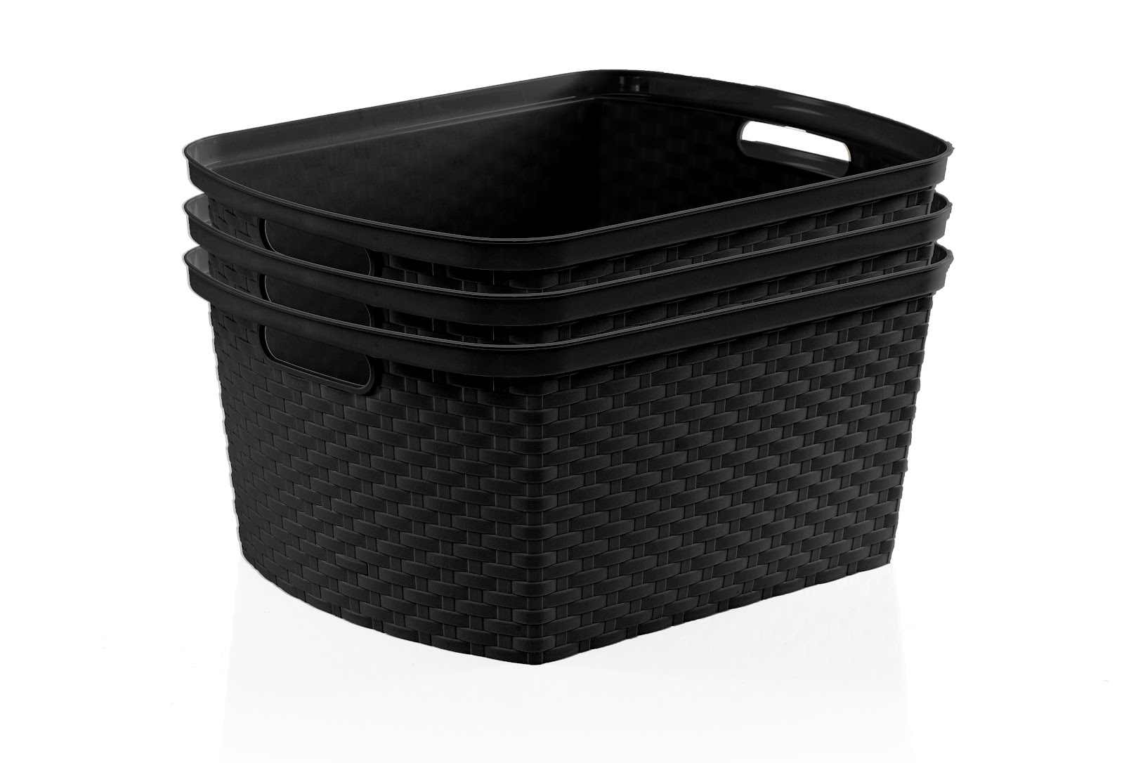 Cajon Ratán 15l Negro X3