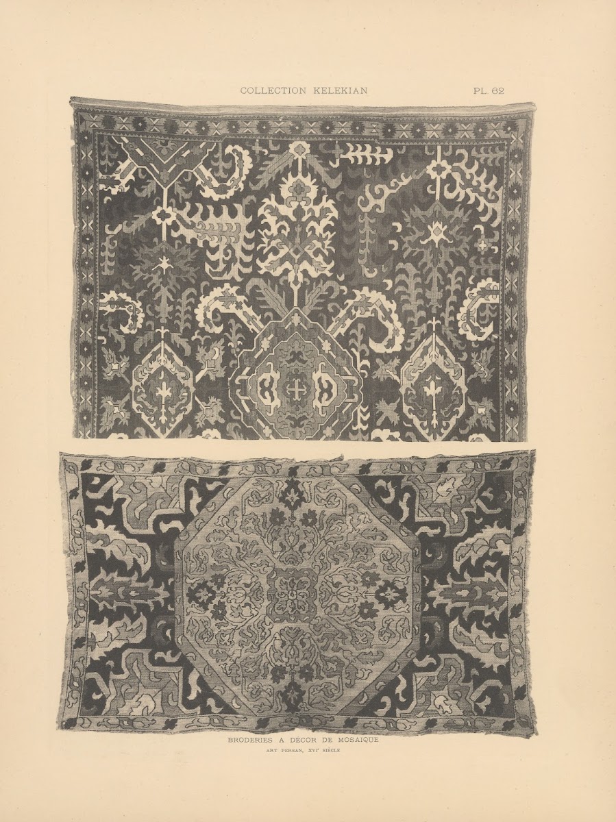 La collection Kelekian Etoffes  tapis dOrient  de Venise Pl062 1900