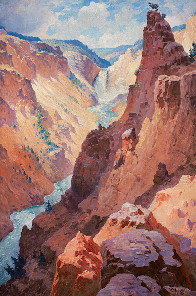 View of the Grand Canyon of the Yellowstone 1913