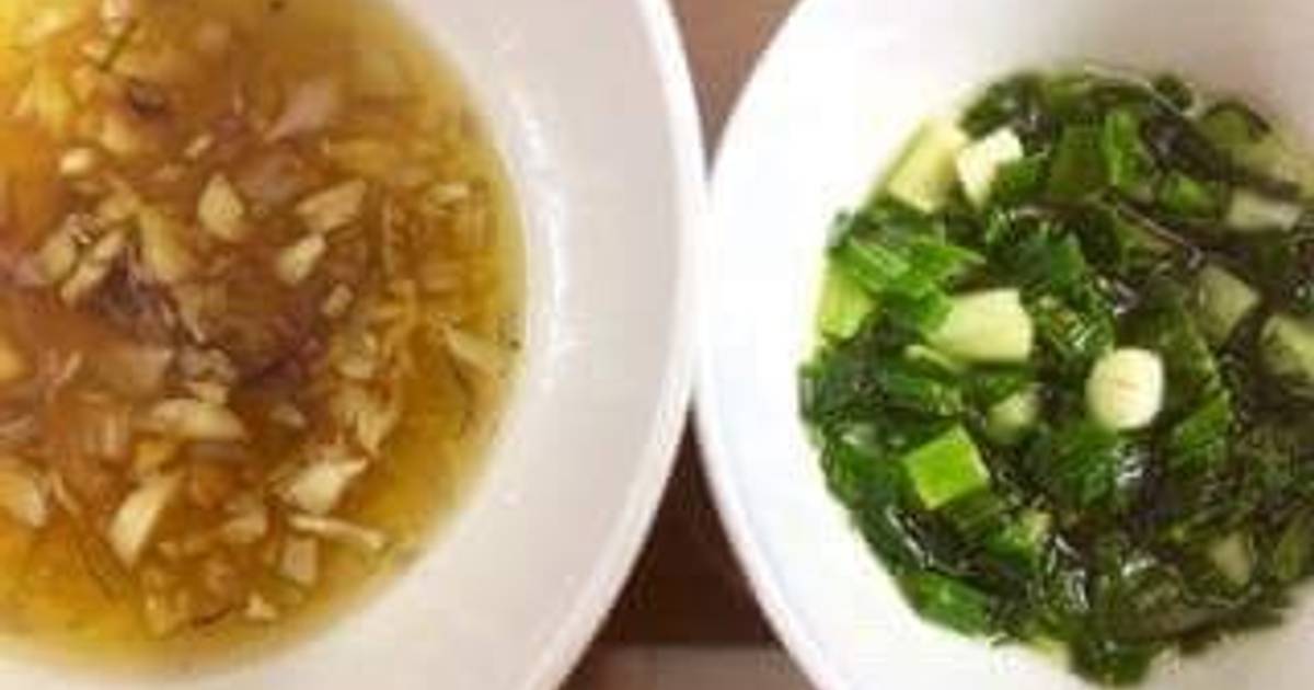 Cơm trộn nước mắm hành lá