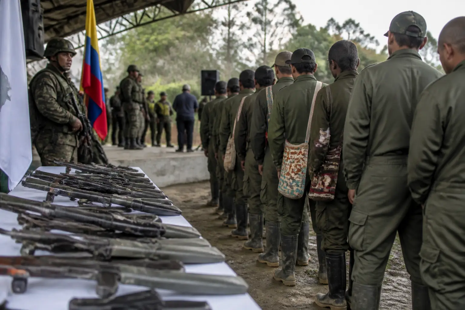Editorial image for Colombian ex-guerrillas in legal limbo after disarming under Petro's peace plan