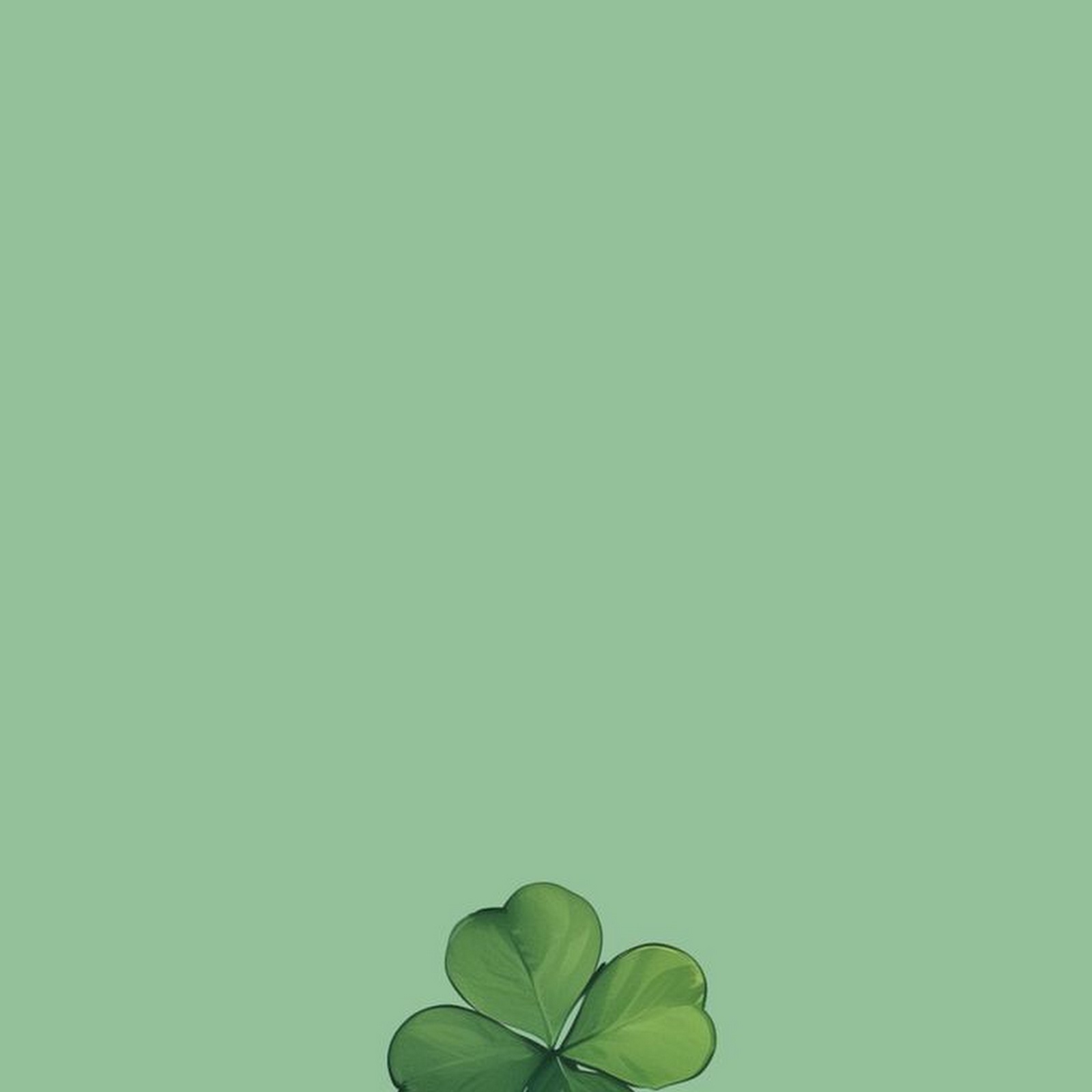 Download Three Green Clovers Wallpaper iPhone