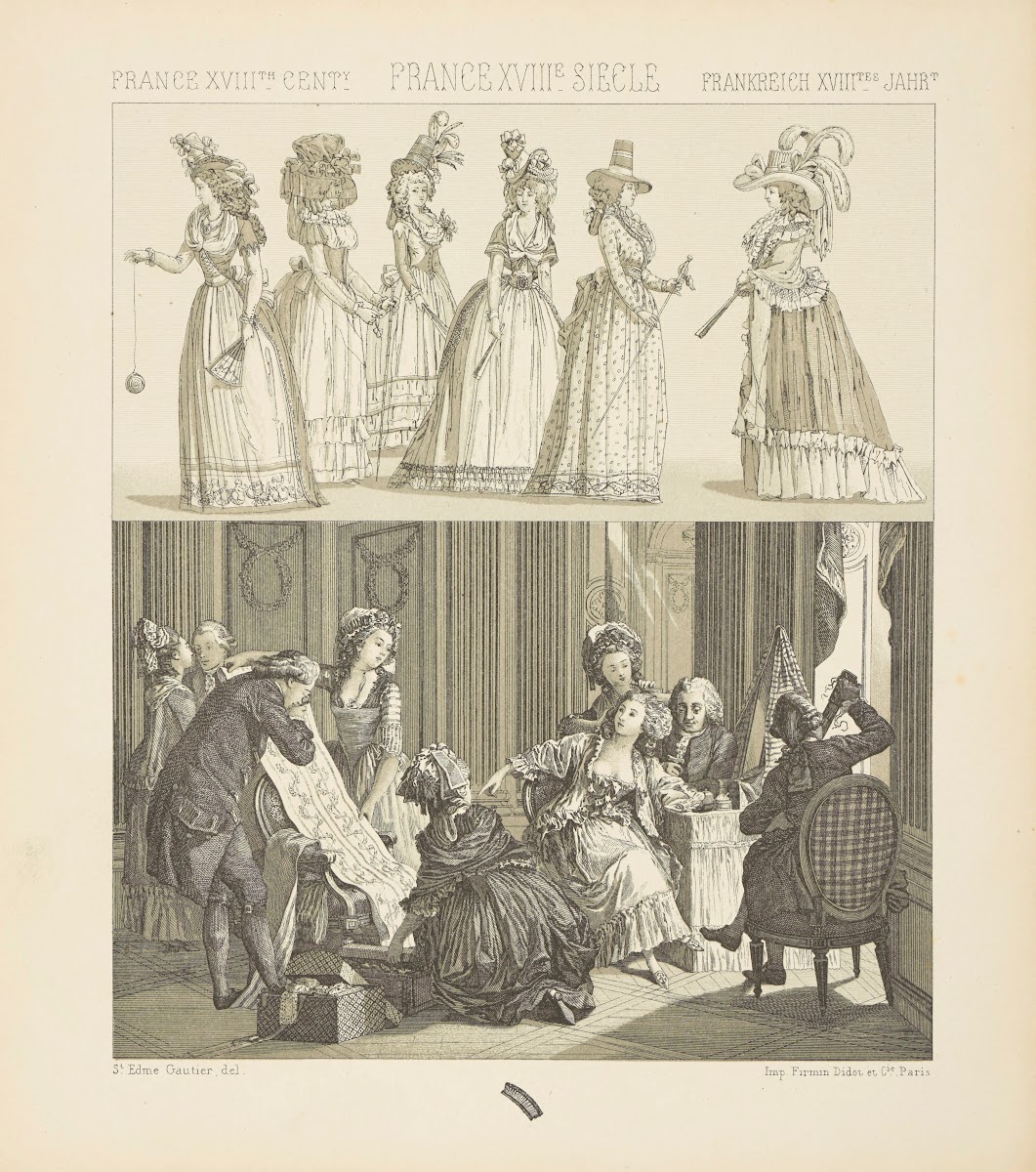 Modes feminines du regne de Louis XVI 1876 1888