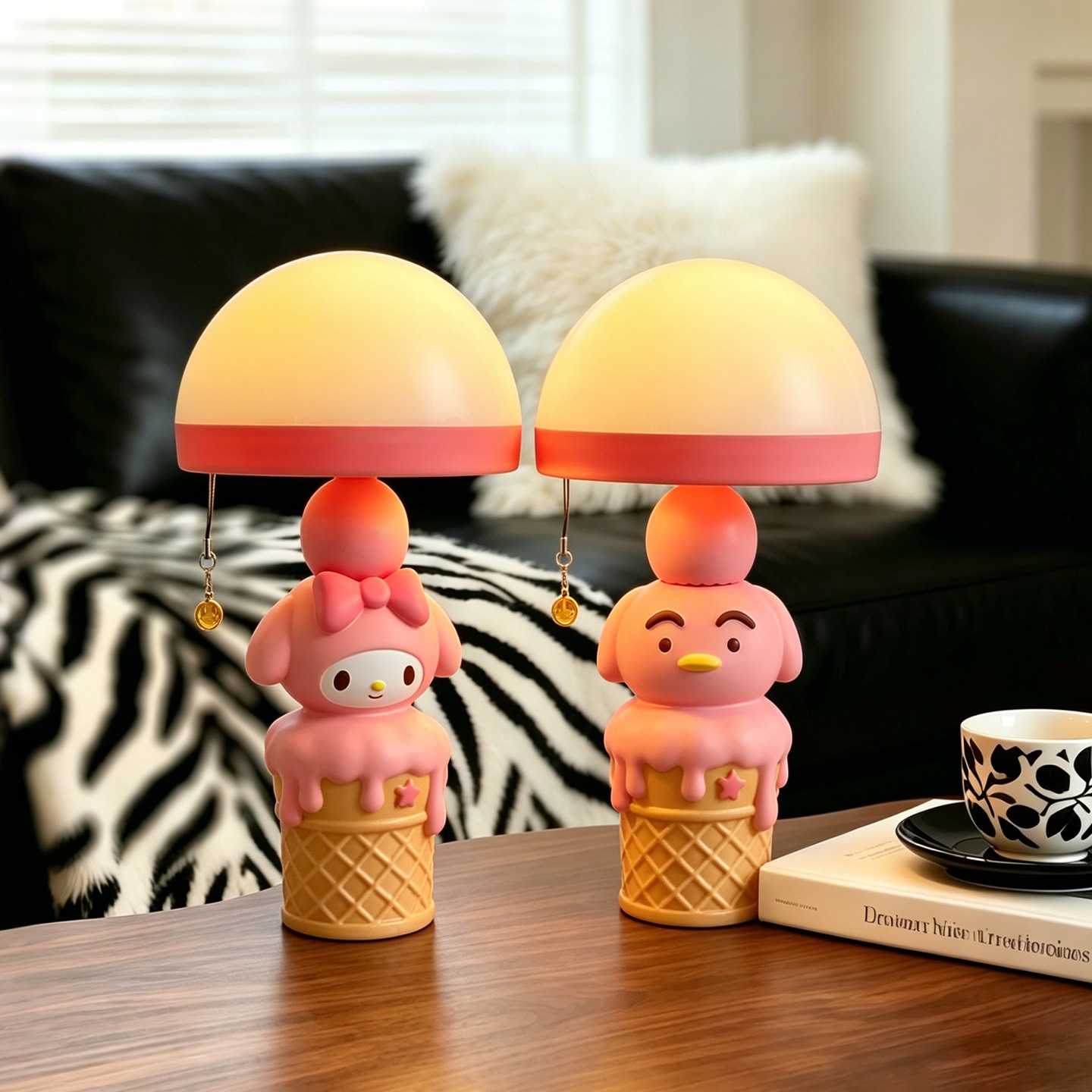 Melody Ice Cream Night Light with Color Change
