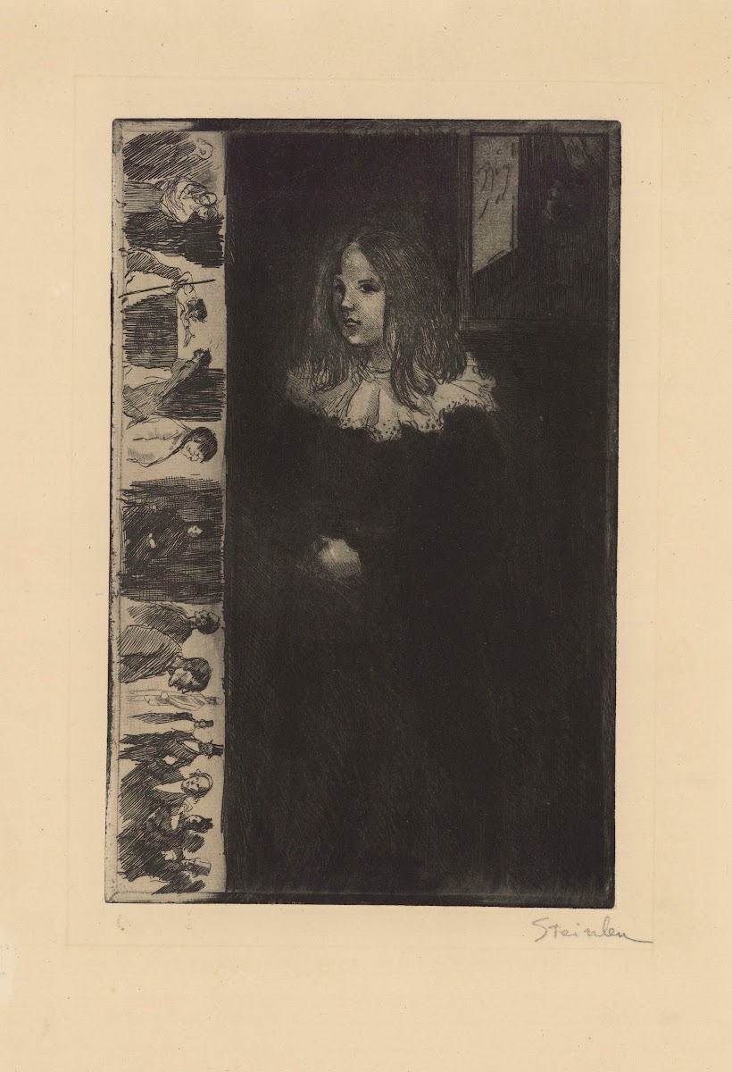 Fillette au col blanc 1898