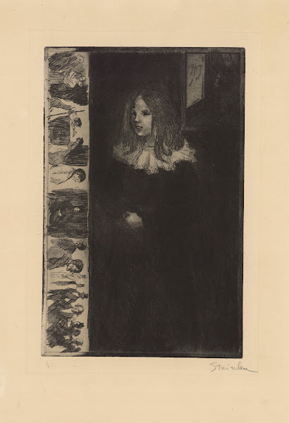 Fillette au col blanc 1898