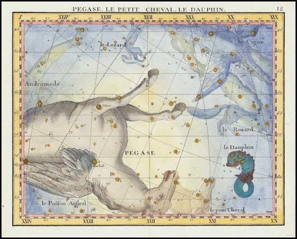 Pegase Le Petit Cheval Le Dauphin Pegasus Pisces and Equuleus 1776