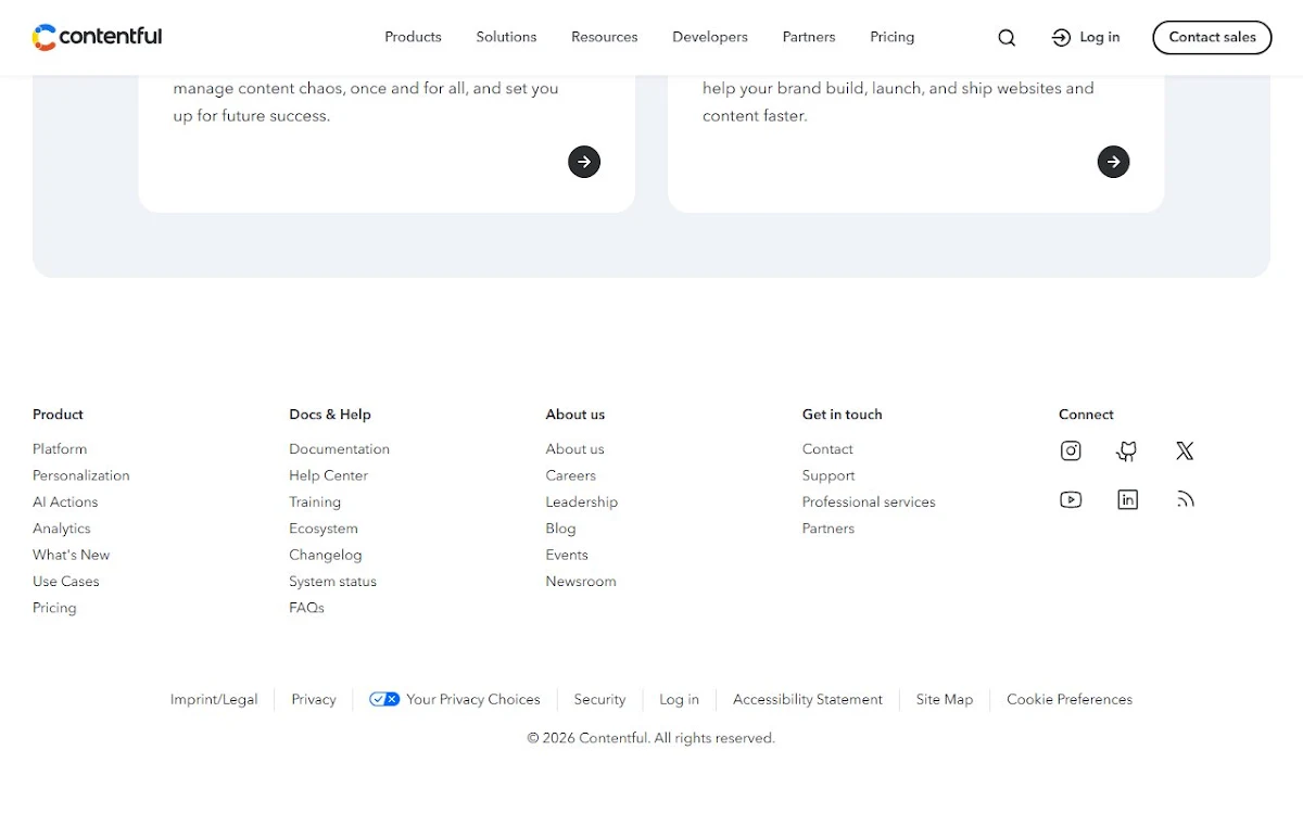 Captura de Contentful