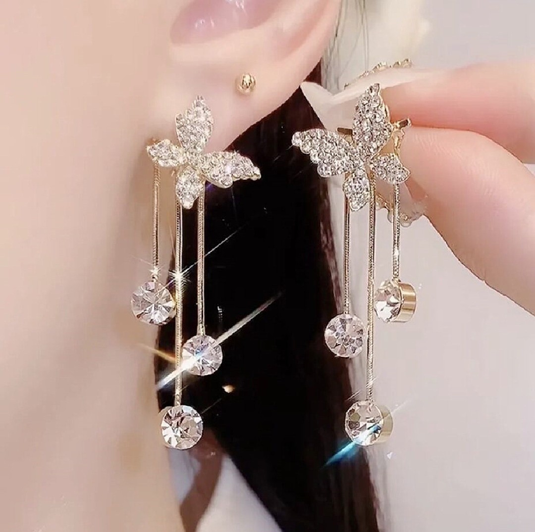 Women’s Drop Earrings Fashion Delicate Crystal Girls Accessories for Special Day Korean Style Female Earring