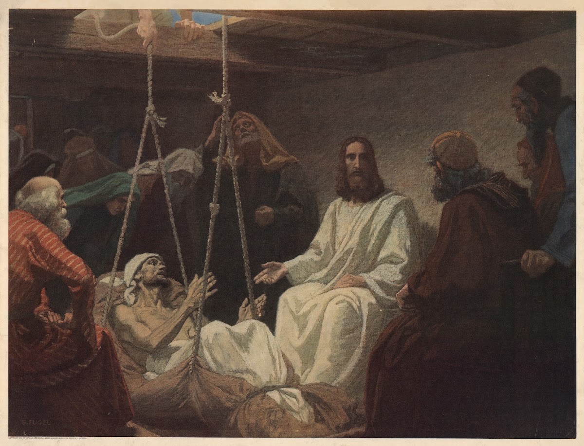 Jesus heals the crippled man 1932
