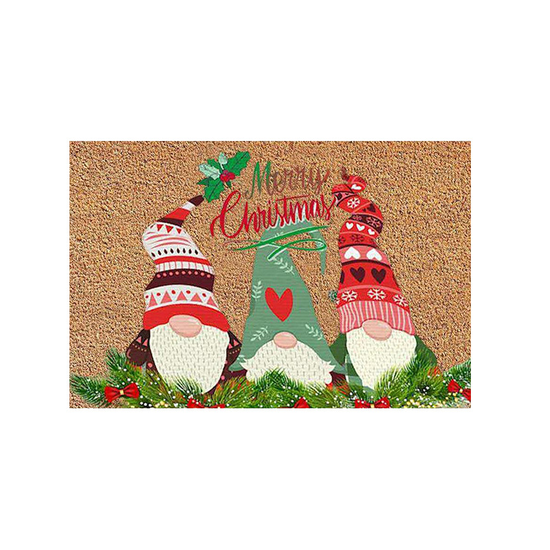 Christmas Doormat with Gnome Design