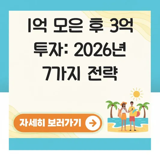 1억 모은 후 3억 도전 투자 계획