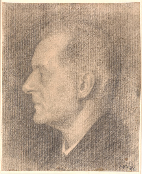 Portræt af Alfred Bramsen profil mv 1911