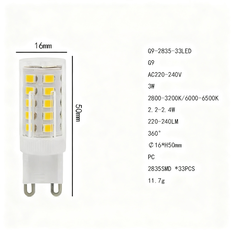 G9 Halogenlampe 25W, 40W oder 60W