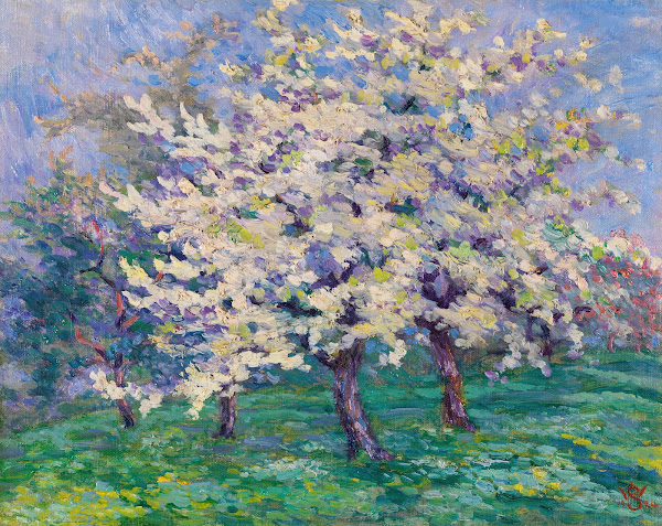 Blühende Apfelbäume 1924