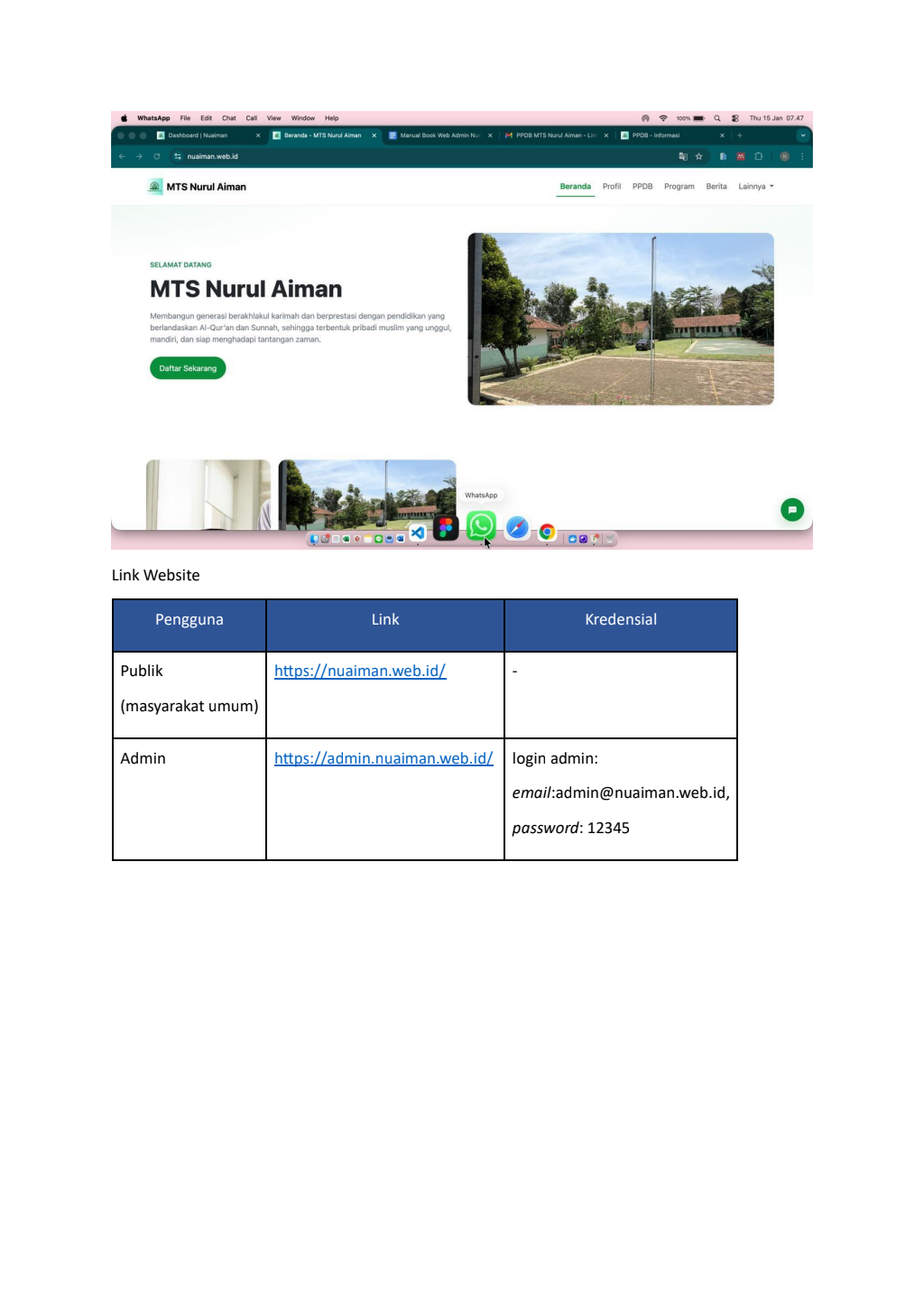 IMPLEMENTASI SOLUSI DIGITAL MARKETING DAN SISTEM INFORMASI PPDB BERBASIS WEB UNTUK PENINGKATAN JUMLAH SISWA BARU DI MTS NURUL AIMAN