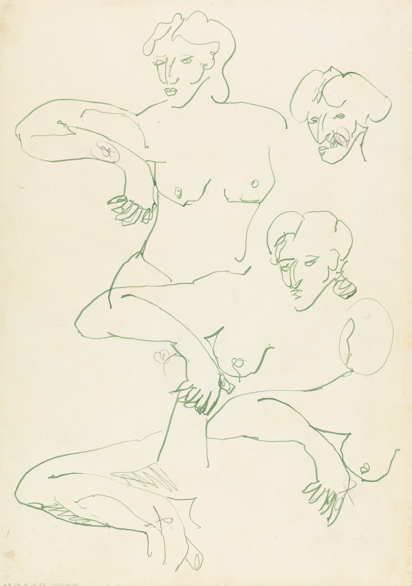 Five Studies of a Female Figure 1910   1915