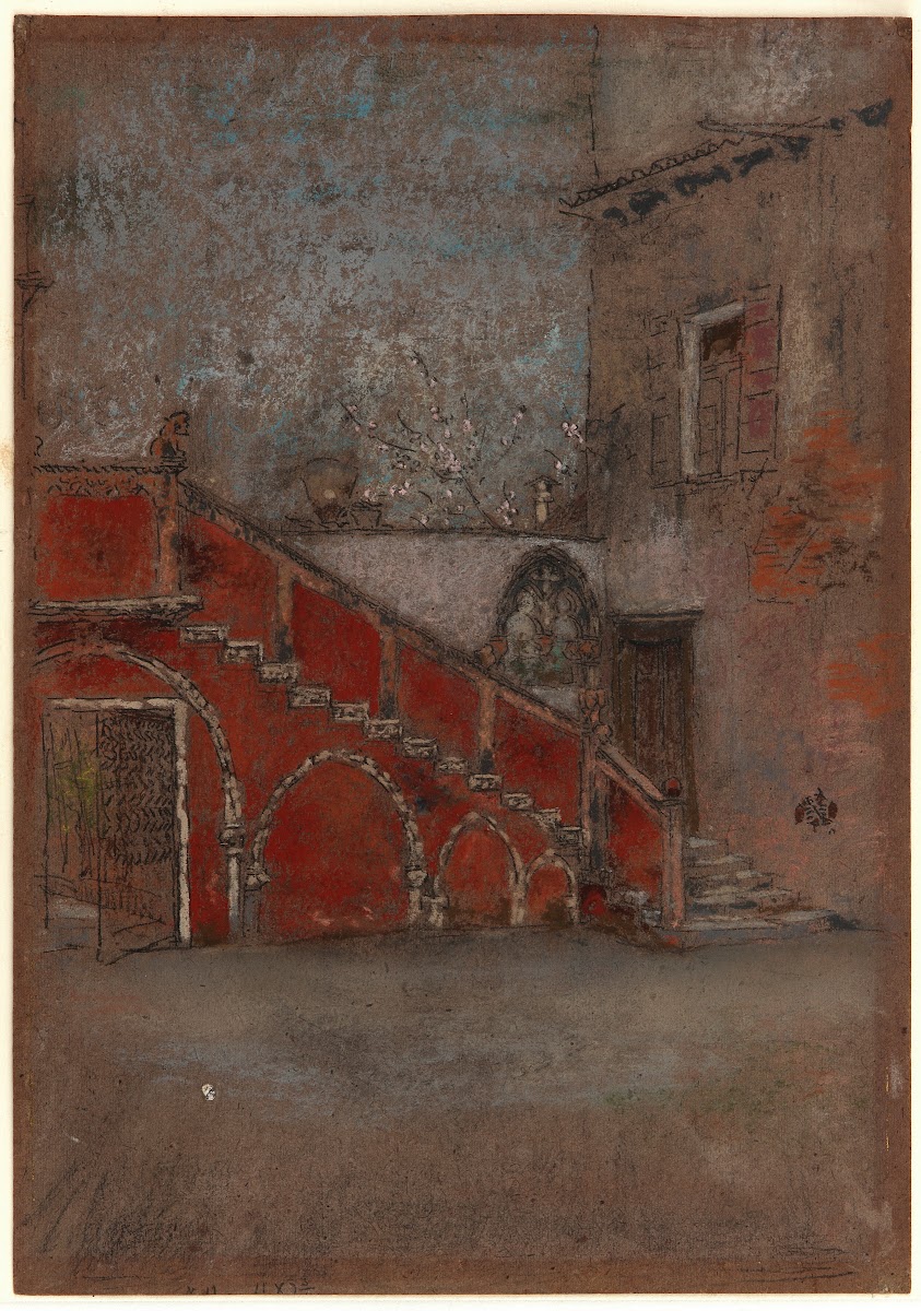 The Staircase Note in Red 1880