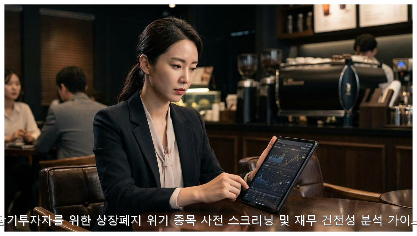 장기투자자를 위한 상장폐지 위기 종목 사전 스크리닝 및 재무 건전성 분석 가이드 핵심 안내 및 분석 인포그래픽 (4)