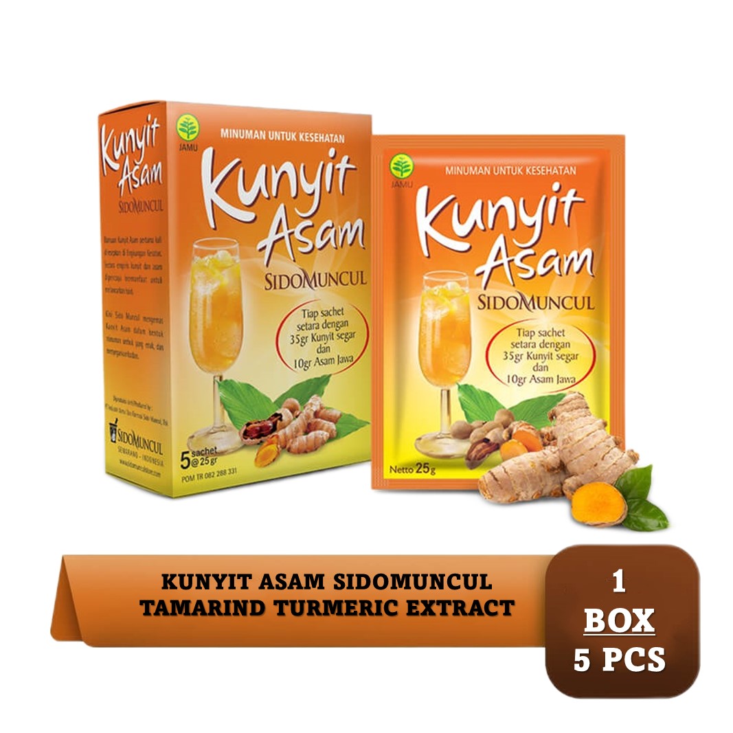 Kunyit Asam Sidomuncul Tamarind Turmeric Extract For Weight Loss & Woman Period