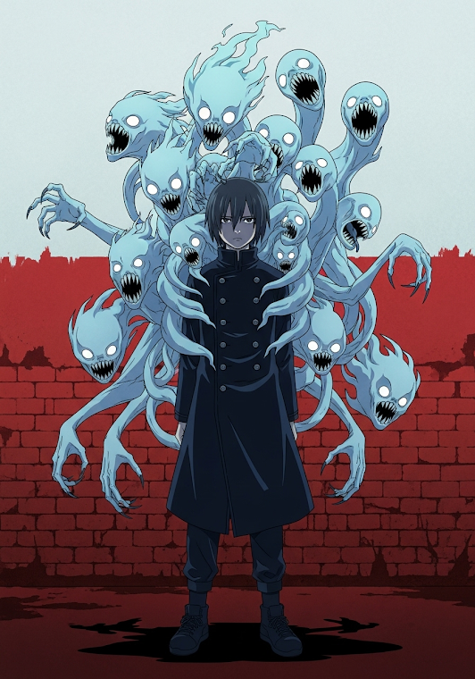 Anime Boy with Erupting Spirits