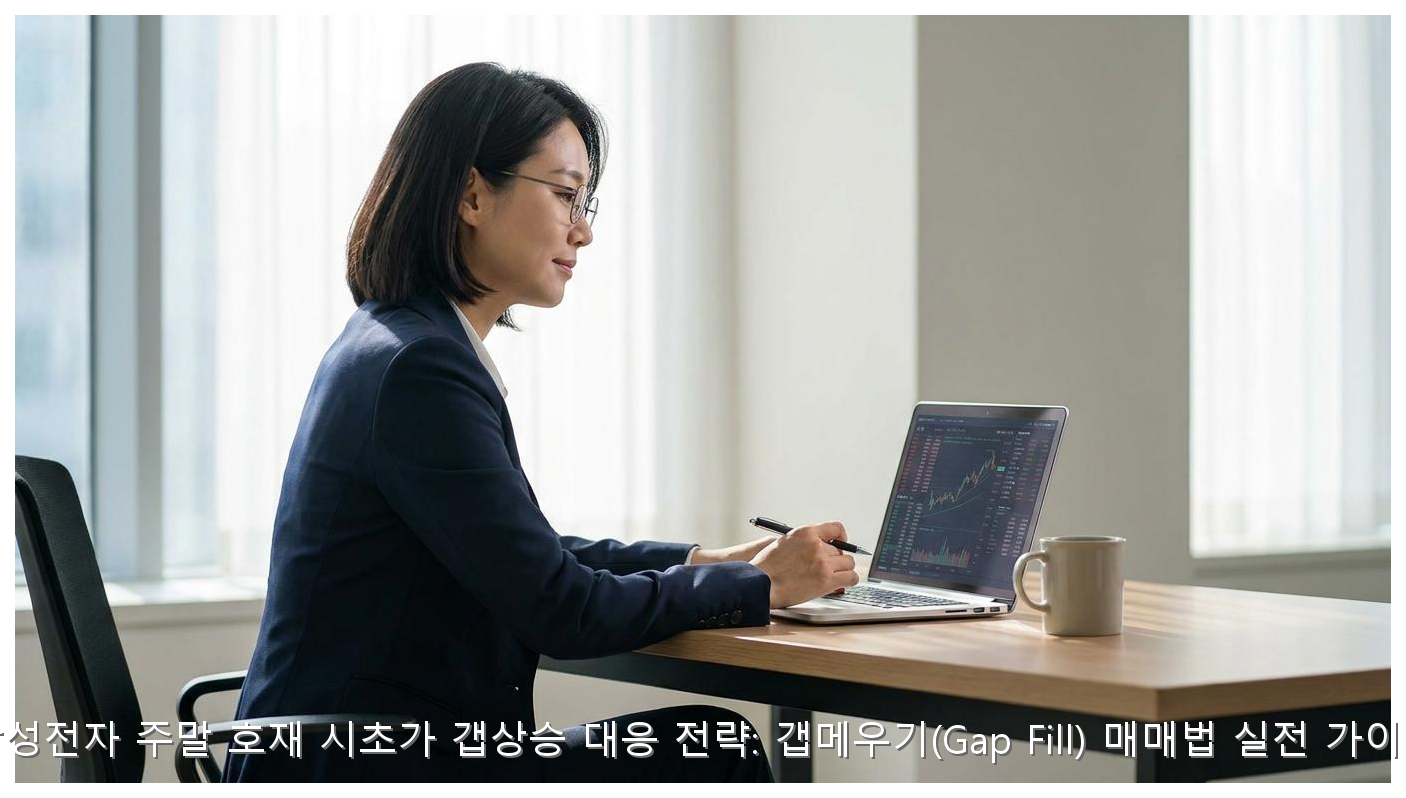 삼성전자 주말 호재 시초가 갭상승 대응 전략: 갭메우기(Gap Fill) 매매법 실전 가이드 핵심 안내 및 분석 인포그래픽 (8)