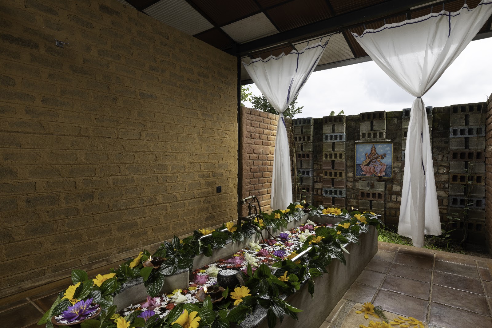 Ayurvedic treatment room at Ayurvie Sigiriya