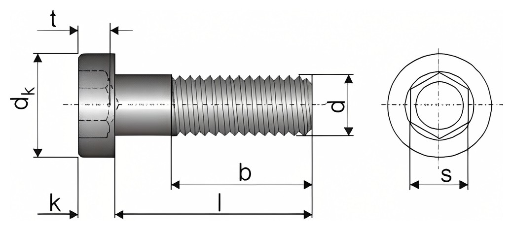 DIN 7984 – Technical drawing