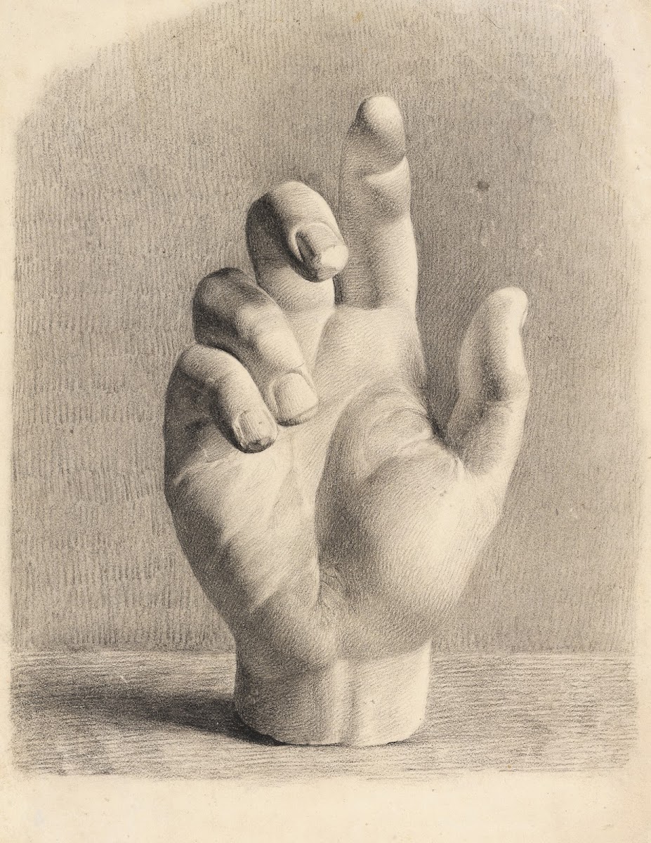 En Hånd Tegnet Efter Gips 1829  1833