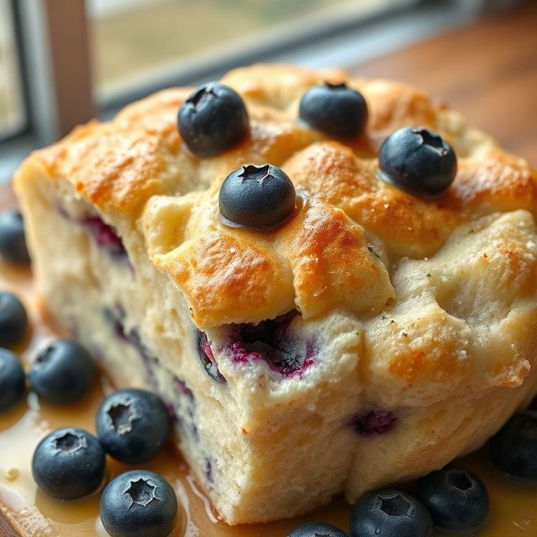 Fluffy Blueberry Cloud Bread Recipe with Cottage Cheese: Easy Homemade Breakfast Delight