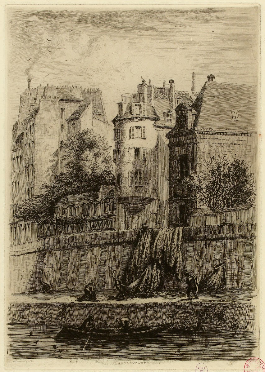 Ancienne poterne du Palais de Justice quai des Orfèvres 1866