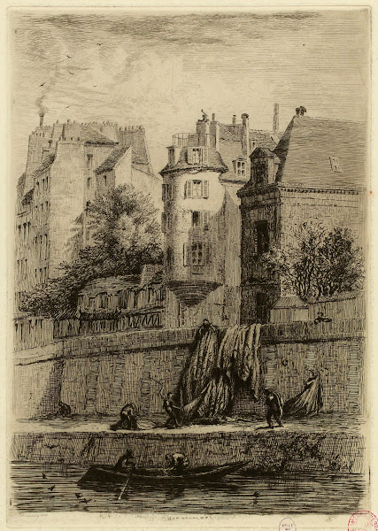 Ancienne poterne du Palais de Justice quai des Orfèvres 1866