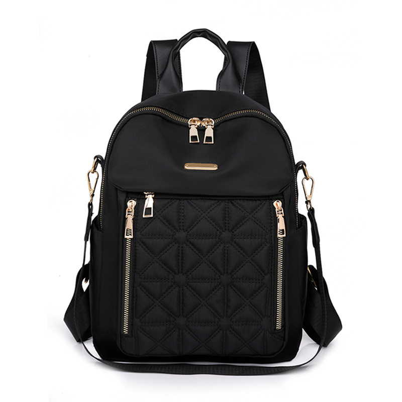 Backpack with diamond stitching, water-repellent