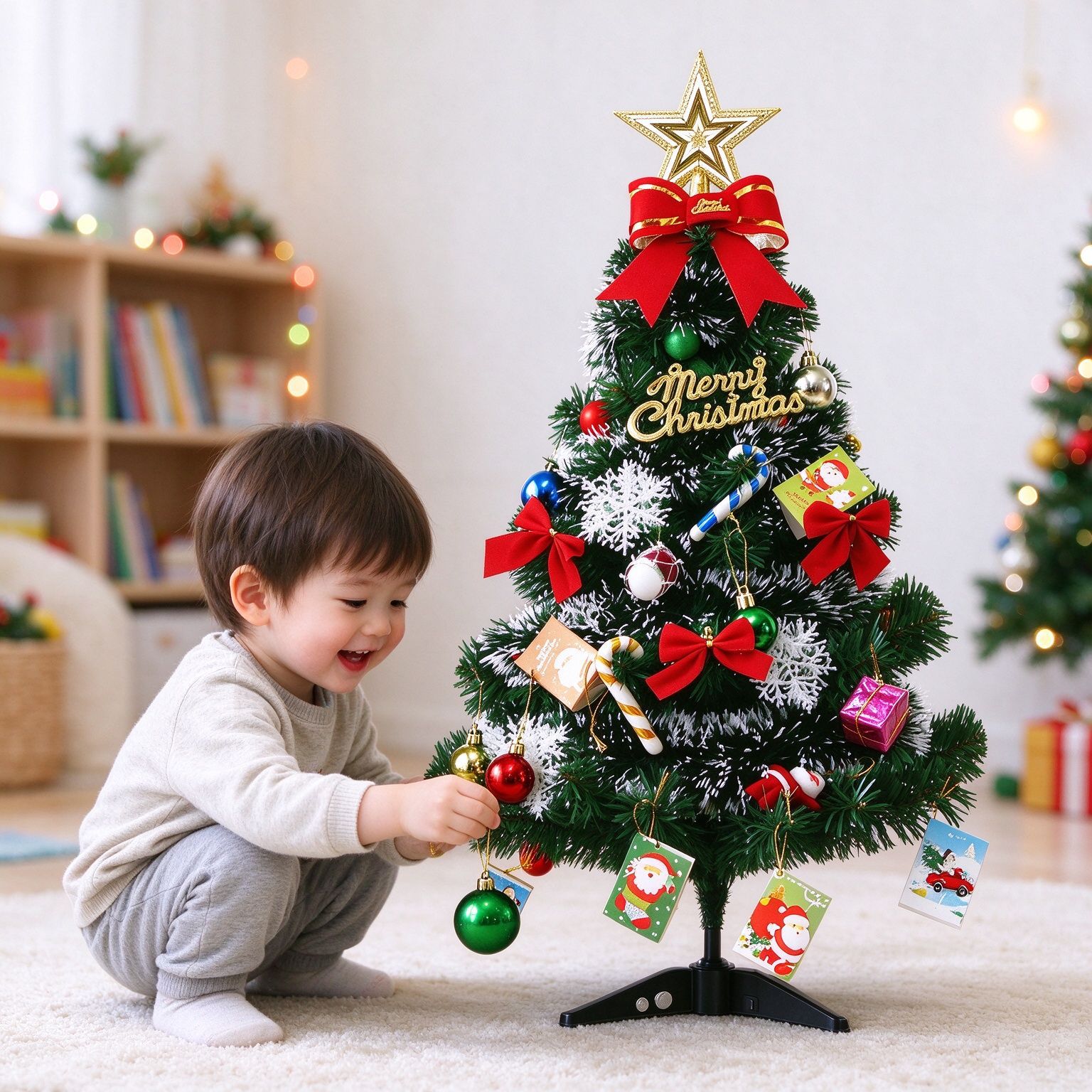 60 cm Mini Christmas Tree Set for DIY Decoration
