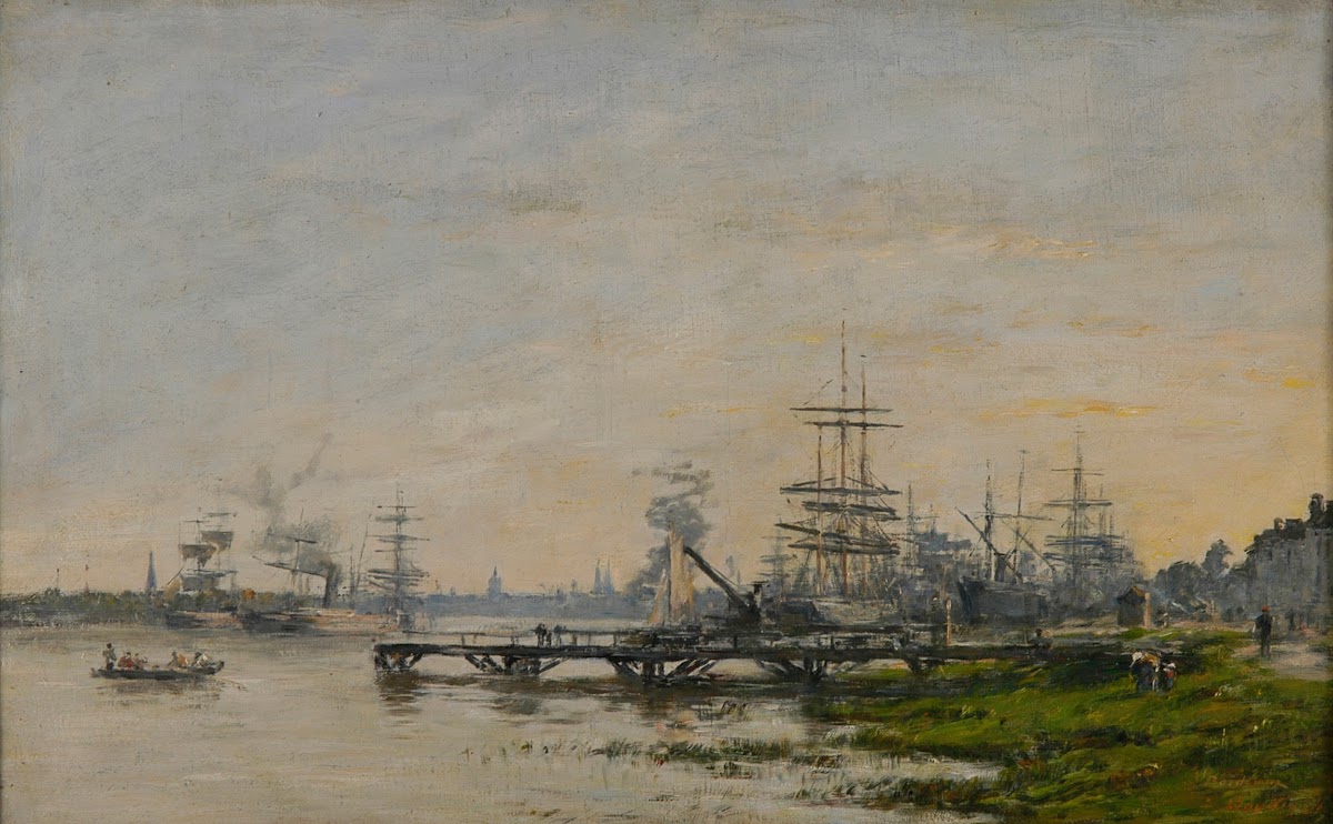 Le port de Bordeaux vu du quai de Bacalan 1874