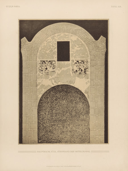 Ḳuṣejr ʻAmra mit einer Karte von Arabia Petraea Pl19 1907