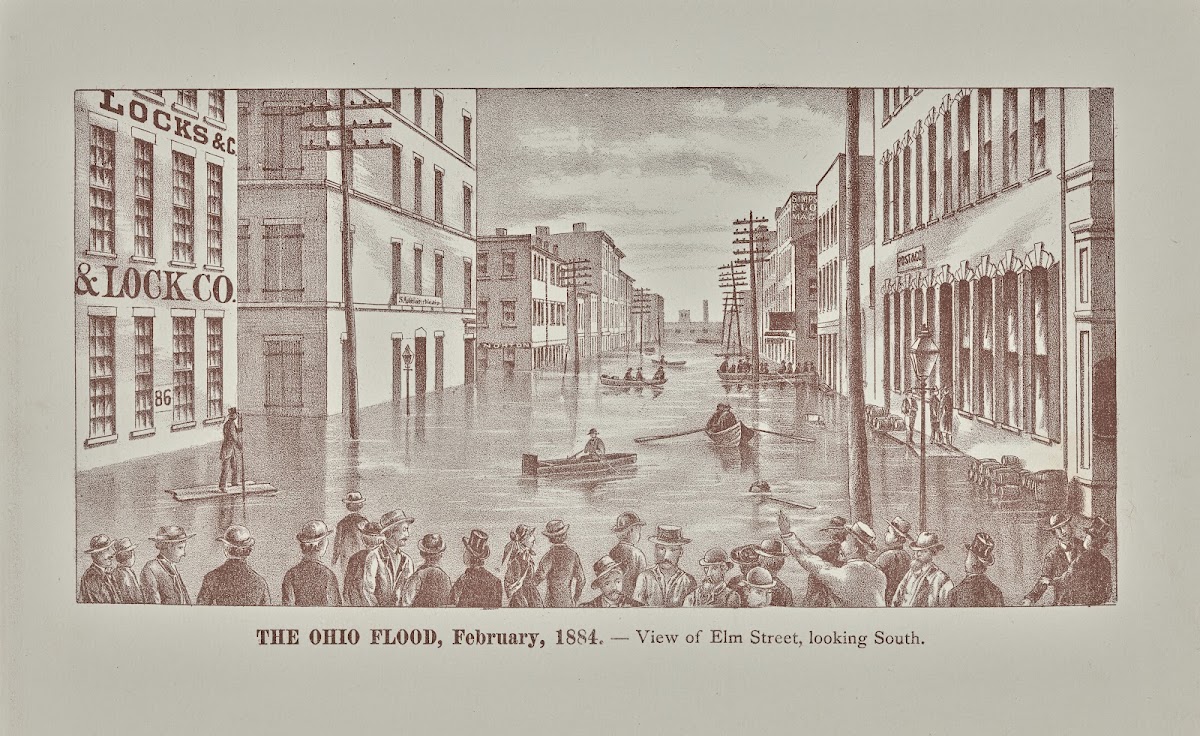 View of Elm Street looking south 1884