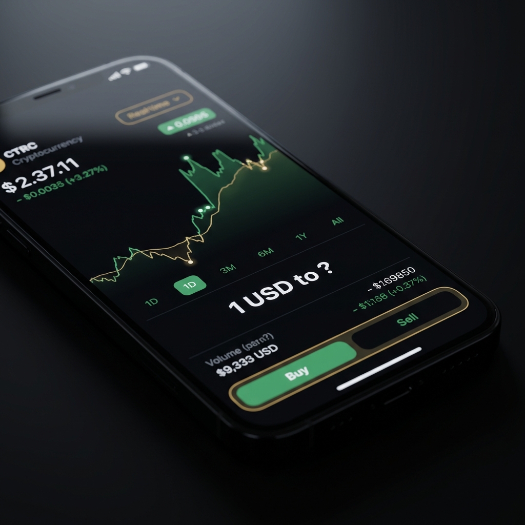 How much is 1 dollar in cryptocurrency today?