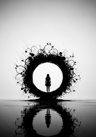 Conceptual Figure Entering Dark Portal