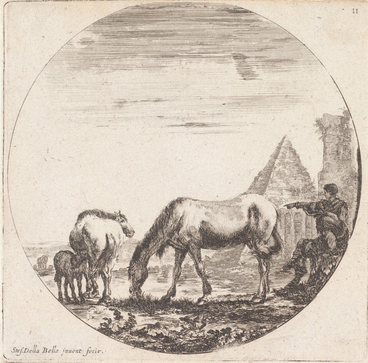 La pyramide de Cajus Cestius 1601 1700