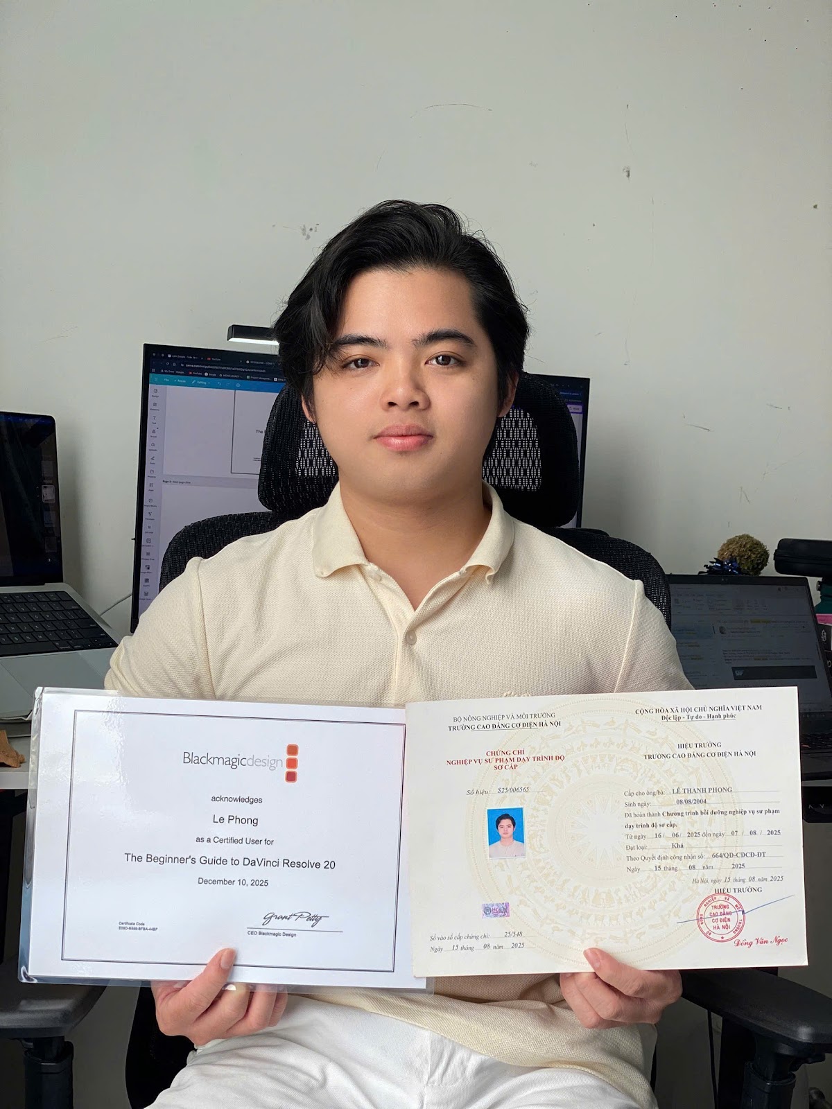 Chứng chỉ Blackmagic Design