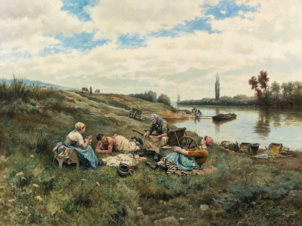 Après Un Déjeuner Bords De La Seine 1918