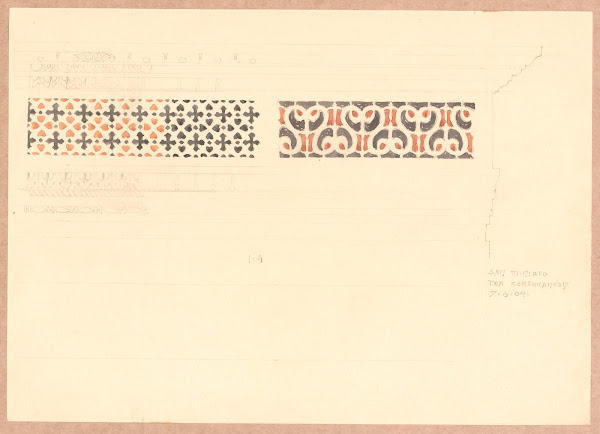S Miniato choir screen details 1904