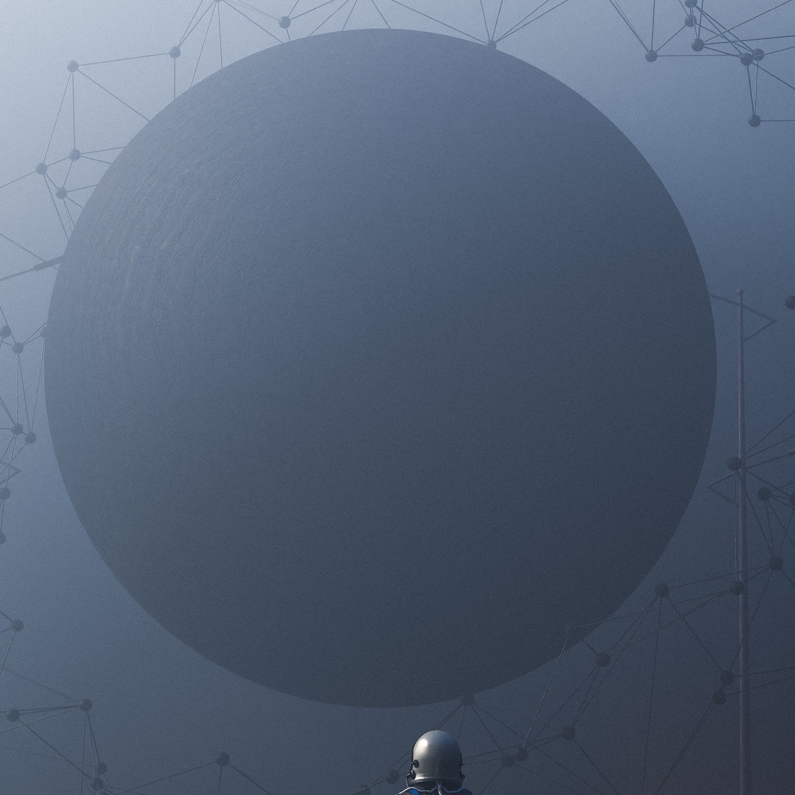 Download Astronaut Beside a Cosmic Sphere 5K iPhone