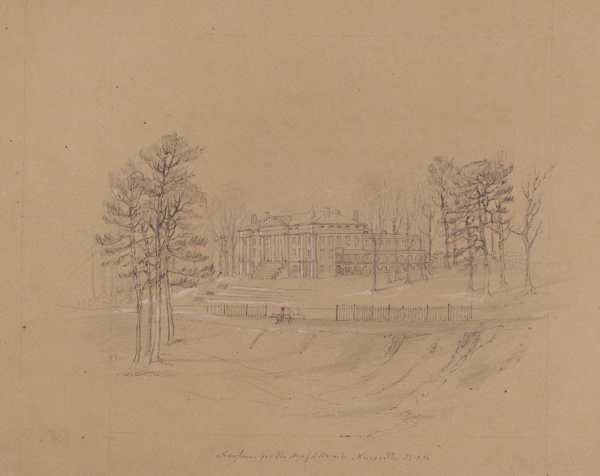 Asylum for the deaf and dumb Knoxville 1856