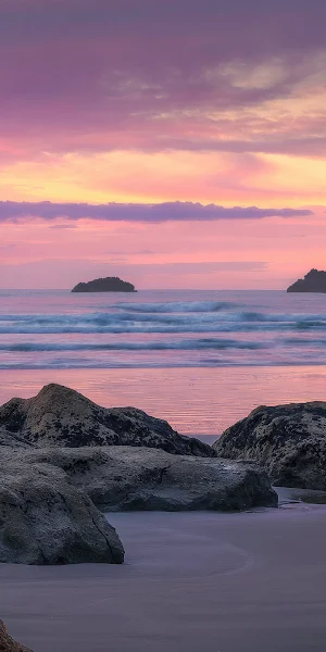 Dawn At Kairakau Beach 4K Wallpaper Background