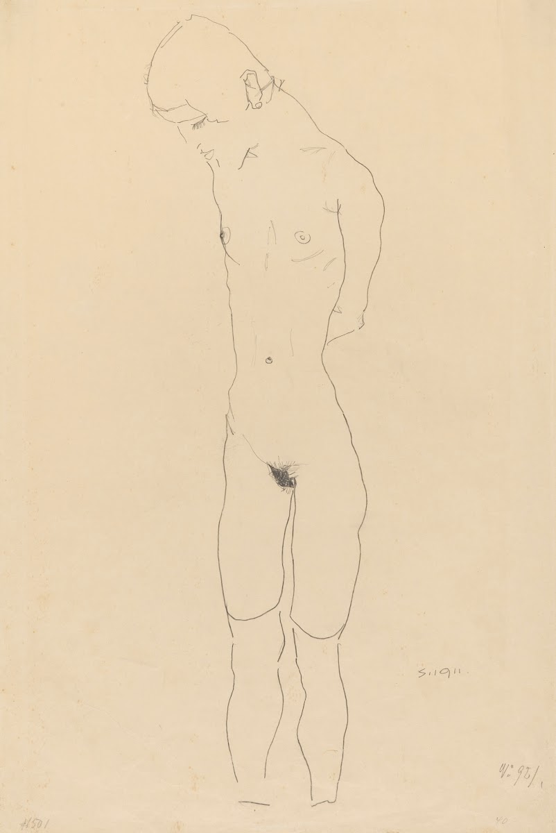 Stehendes Nacktes Mädchen 1911