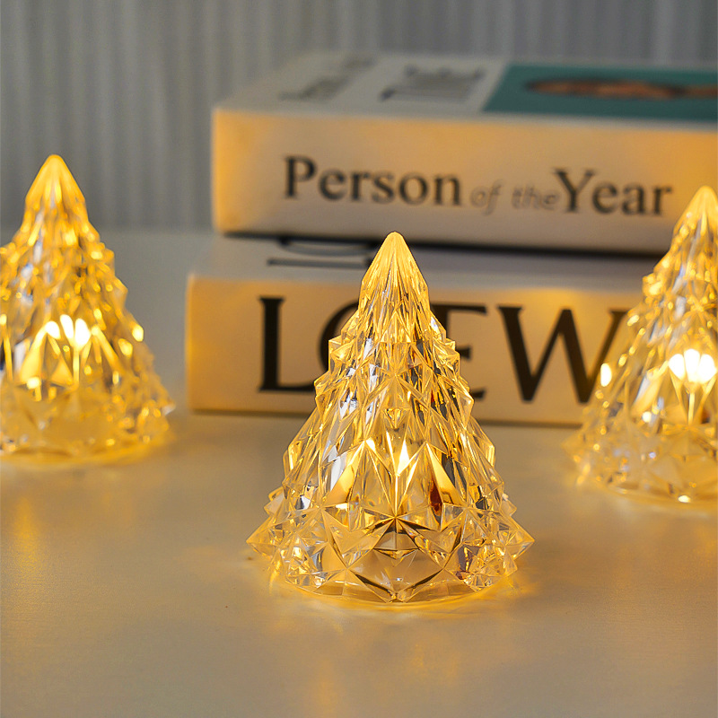 LED Iceberg Night Light, decorative candle lamp
