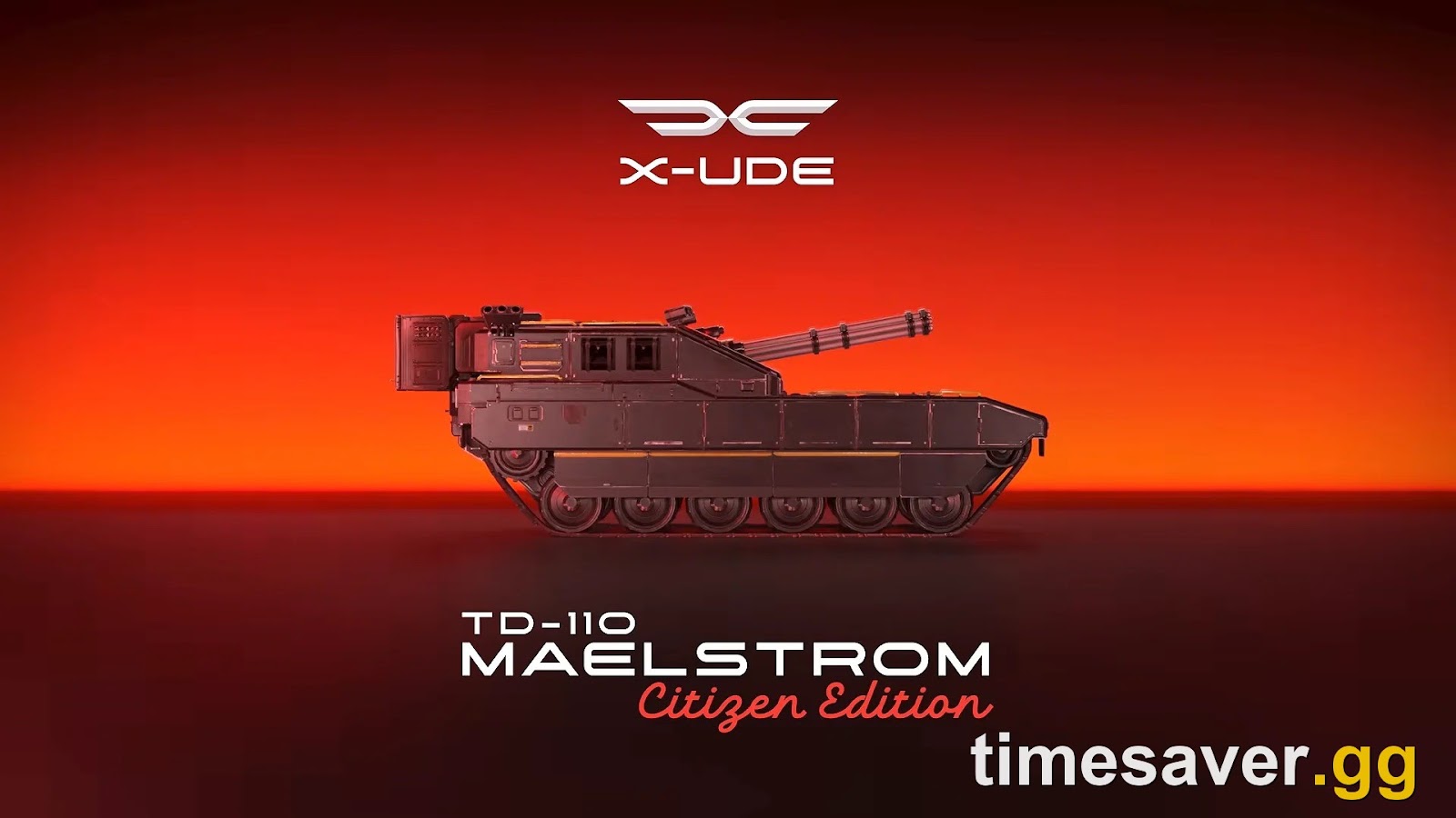 Full side profile of the TD-110 Maelstrom showing its crew layout