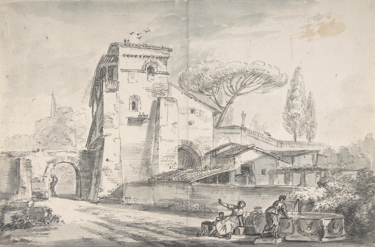 Italian Country House Beside a Road